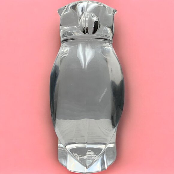 Villeroy & Bock Hand Blown Glass Owl Discontinued Figurine - Picture 5 of 6